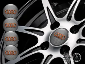 Audi Sticker Dome Style Premium Wheel Logos